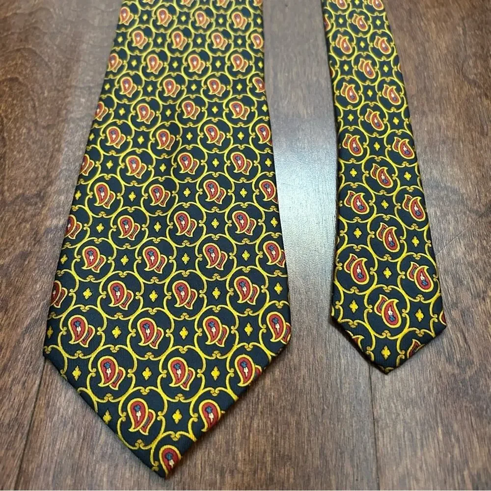 David Rickey and Co. 100% Silk Paisley Tie